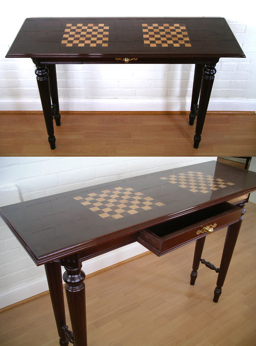 Double checkerboard table