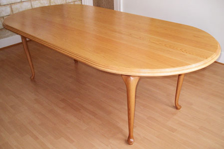 Red oak dining room table